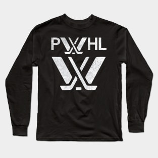 PWHL Distressed white effect Long Sleeve T-Shirt
